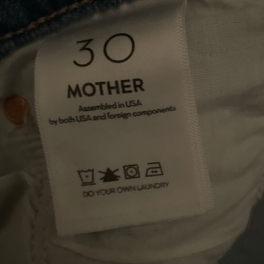 MOTHER Light Blue Straight Jeans - Picture 5 of 5